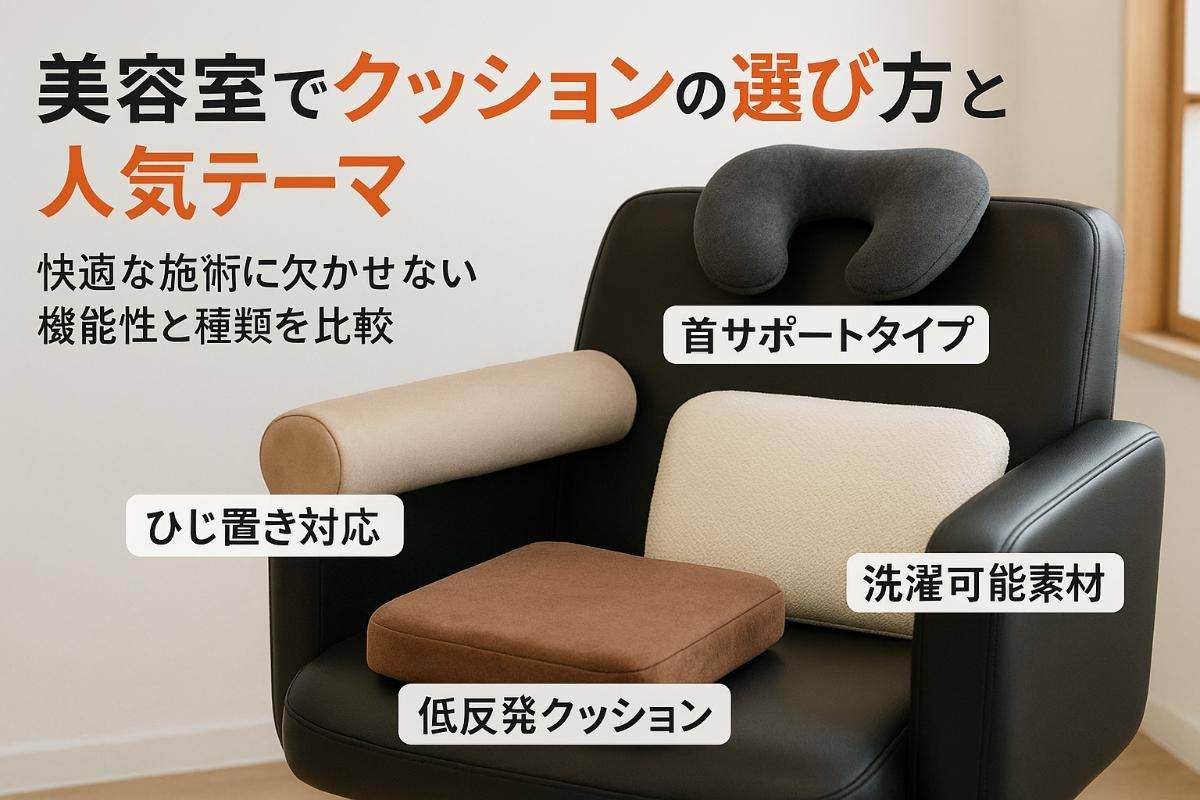 美容室でクッションの選び方とおすすめ商品｜快適施術を叶える機能や種類を比較