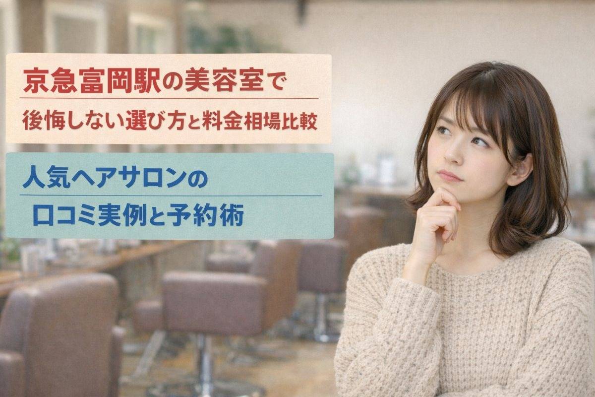 京急富岡駅の美容室で後悔しない選び方と料金相場比較｜人気ヘアサロンの口コミ実例と予約術