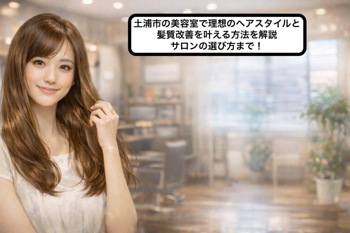 土浦市の美容室で理想のヘアスタイルと髪質改善を叶える方法を解説・サロンの選び方まで！