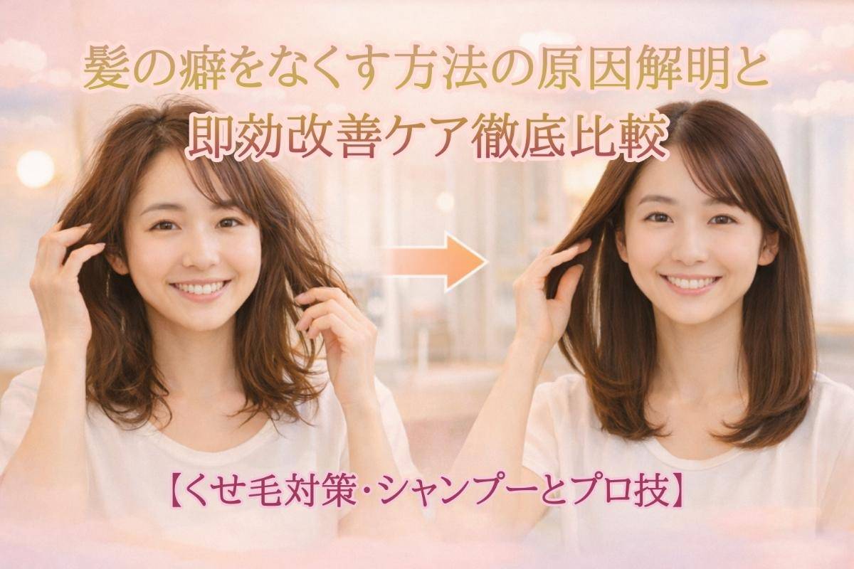 髪の癖をなくす方法の原因解明と即効改善ケア徹底比較【くせ毛対策・シャンプーとプロ技】