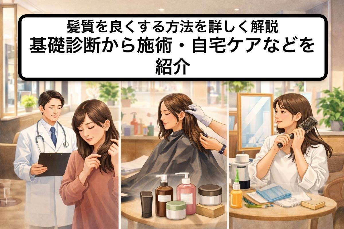 髪質を良くする方法を詳しく解説｜基礎診断から施術・自宅ケアなどを紹介