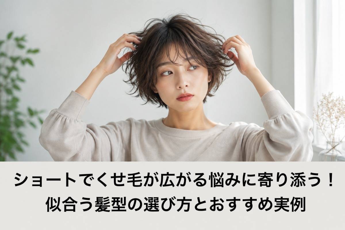 ショートでくせ毛が広がる悩みに寄り添う！似合う髪型の選び方とおすすめ実例